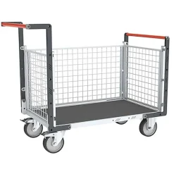 Chariot modulaire grillagé 3 côtés - Plateau antidérapant 1075x735mm- Charge max 500kg - 806724664