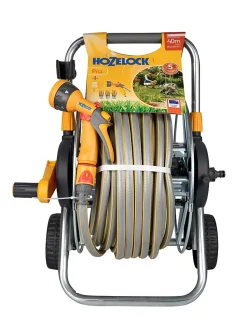 Chariot métal équipé avec tuyau d'arrosage Hozelock ø12,5 mm L.40 m