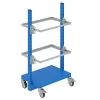 Chariot porte bac - 2 cadres seuls - Charge max 200kg - Compatible bac Europe - W020050020