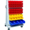 Chariot porte-bacs à bec : structure avec 112 bacs 1L et 20 bacs 3L et 8 bacs 8L - 880010531