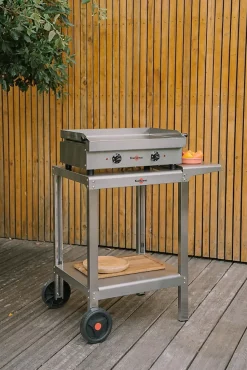Chariot pour plancha en inox Plein Air Compact Krampouz