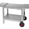 Chariot pour plancha Krampouz en acier inoxydable