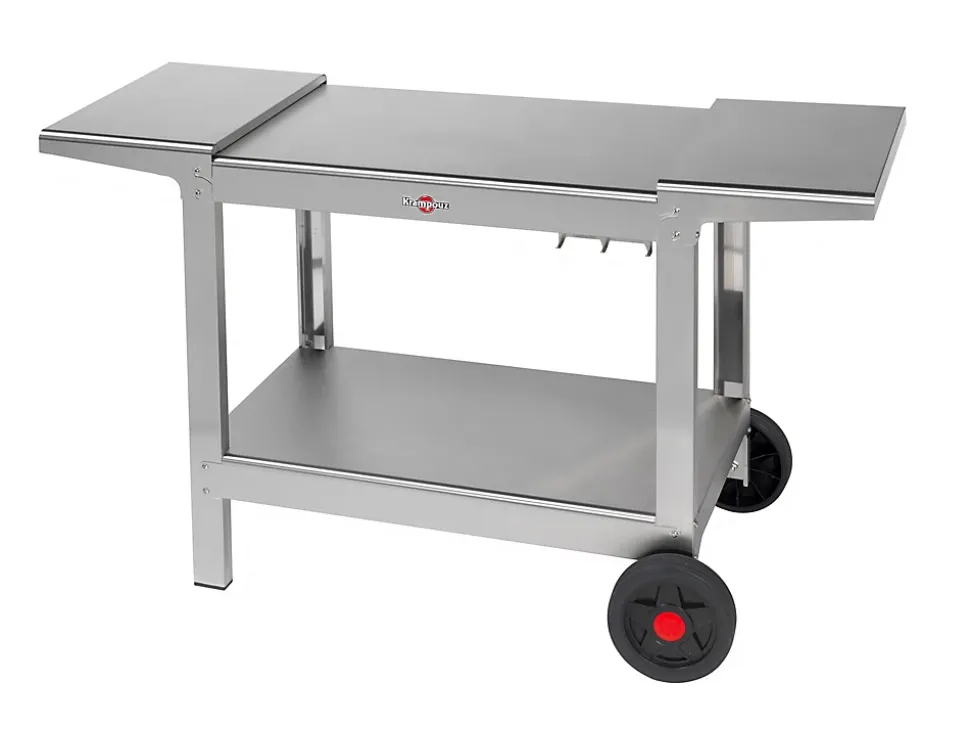 Chariot pour plancha Krampouz en acier inoxydable