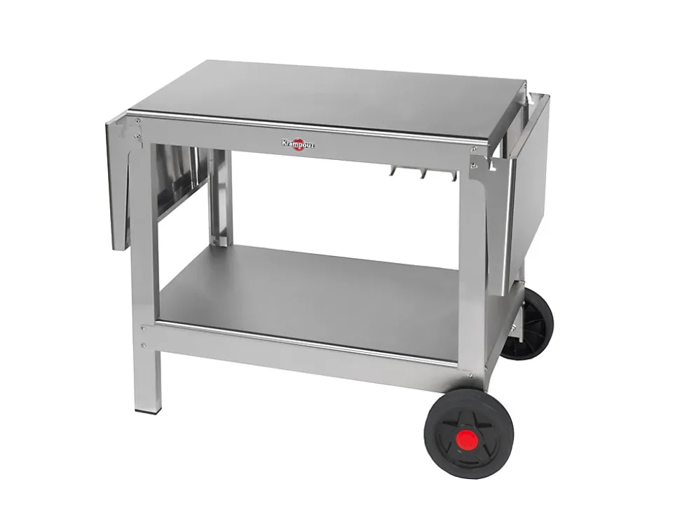 Chariot pour plancha Krampouz en acier inoxydable
