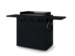Chariot pour plancha Modern 75 cm en acier noir Forge Adour