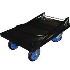 Chariot roulant plastique - 4 roues caoutchouc - Charge max. 500kg - CP50PU