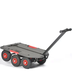 Chariot tout terrain sans ridelle - Roues increvables - Charge max 250kg - M-SUPERHOND-CT