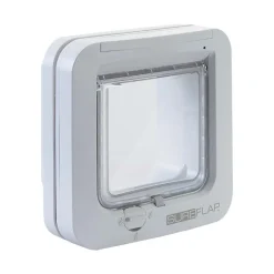 Chatière à puce Electronique 21 par 21 cm extérieur, 4 positions SureFlap pour chat