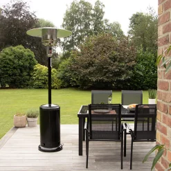 Chauffe terrasse au gaz 5000 w Noir AURA