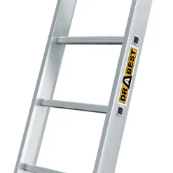 Échelle à appui en aluminium DRABEST 1x5 professionnelle, 1 pièce