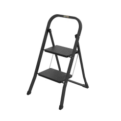 Échelle pliante DRABEST robuste à 2 marches avec marches et tabouret 1 pièce.