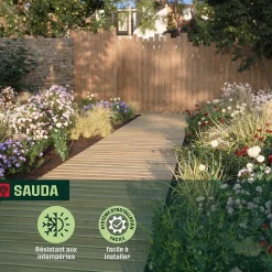Chemin en bois Sauda Klikstrom L.100 x l.200cm