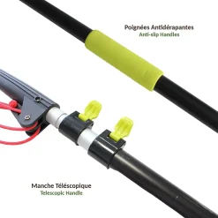Échenilloir télescopique FISHTEC de 2,08 à 4,25m
