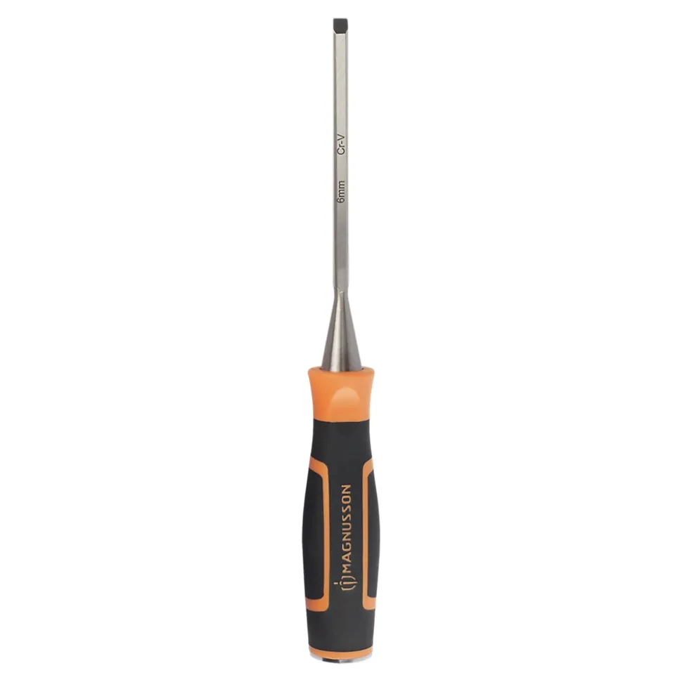 Ciseau à bois acier au chrome vanadium Magnusson 6 mm