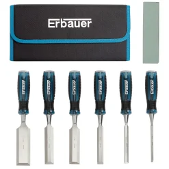 Ciseau à bois Erbauer, 7 pièces ( 6, 12, 18, 25, 30, 40 mm)
