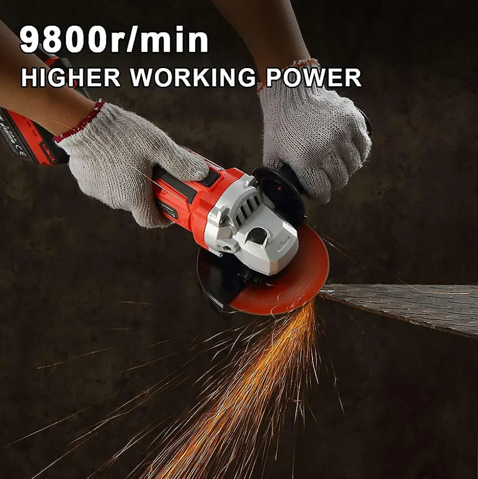 Clé à chocs Brushless+ Perceuse a Percussion+Meuleuse D'angle Brushless 3 outils 20V 2xBatteries 3Ah