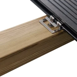 Clips de fixation acier GoodHome pour lame de terrasse x50