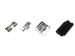 Clips de fixation acier GoodHome pour lame de terrasse x200 (avec espaceurs et clips de début et de fin)
