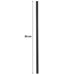 Closoir pour clôture Neva Klikstrom H.95cm en aluminium gris foncé