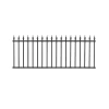 Clôture aluminium tradition travée style ferronnerie 2 m x H 76.5 cm Noir