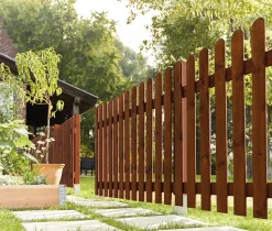 Clôture bois Blooma Luiro marron 180 x h.100 cm