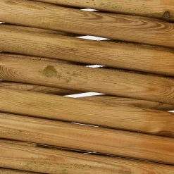 Clôture bois croisillons Blooma Ibar vert 250 x h.80 cm