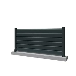 Clôture Brise vue Gris anthracite L 1911 x H 886 mm 6 lames
