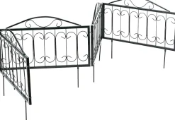 Clôture decorative de jardin en metal metal metal Helloshop26