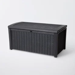 Coffre de jardin BORNEO en résine - KETER - gris - 416 litres