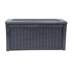 Coffre de jardin BORNEO en résine - KETER - gris - 416 litres