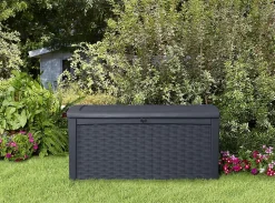 Coffre de jardin BORNEO en résine - KETER - gris - 416 litres