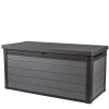 Coffre de jardin cortina en résine coloris gris anthracite - 570L - KETER