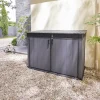 Coffre de jardin Cortina mega en résine coloris gris anthracite - 2020L - KETER
