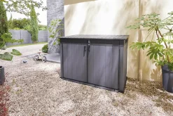 Coffre de jardin Cortina mega en résine coloris gris anthracite - 2020L - KETER