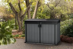 Coffre de jardin Cortina mega en résine coloris gris anthracite - 2020L - KETER