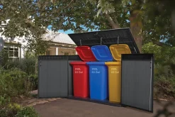 Coffre de jardin Cortina mega en résine coloris gris anthracite - 2020L - KETER