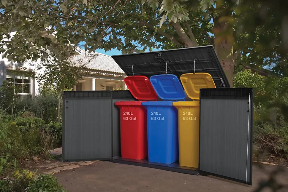 Coffre de jardin Cortina mega en résine coloris gris anthracite - 2020L - KETER