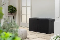 Coffre de jardin Emily 270L Keter coloris marron L.118 x P.45 x H.57 cm