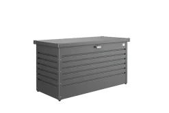 Coffre de jardin métal Biohort T130 gris foncé 460L