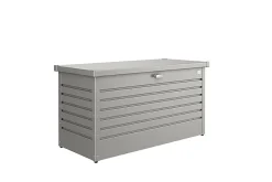 Coffre de jardin métal Biohort T130 gris quartz 460L