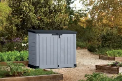 Coffre de jardin SIO MAX en résine - KETER - noir et gris - 1200 litres