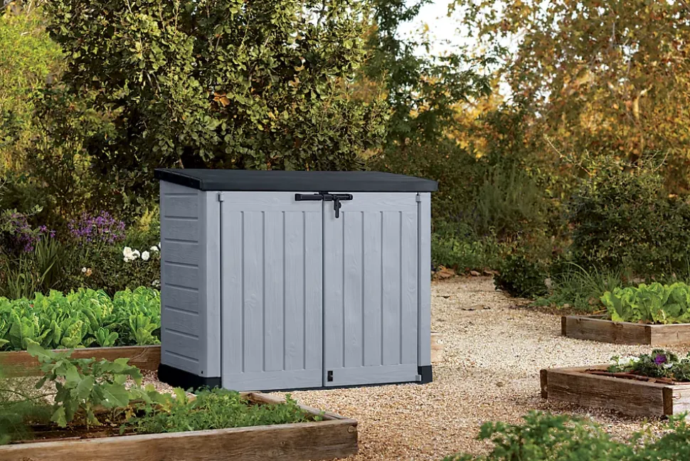 Coffre de jardin SIO MAX en résine - KETER - noir et gris - 1200 litres