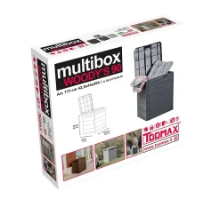 Coffre de jardin Toomax Woody's taupe 90 L