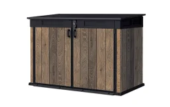 Coffre de jardin WALNUT Signature mega en résine effet bois - coloris noyer - 2020L - KETER