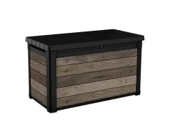 Coffre de jardin WALNUT Signature en résine effet bois - coloris noyer - 380L - KETER