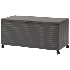 Coffre de rangement Edenio graphite L 182,2 x 78 x 89,4cm en aluminium - Hespéride