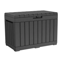 Coffre de rangement en résine Kentwood coloris gris anthracite 190L Keter