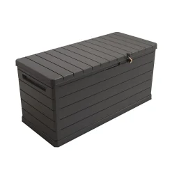 Coffre de rangement extérieur 350L - Coffre de Jardin Gris 118.5x52x57cm - Poignées de transport - Résistant à l'eau ArtPlast