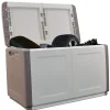 Coffre de Rangement Extérieur 230L Malle de Jardin Beige/Taupe 96 x 53 x H57cm Poignées de transport INTEC