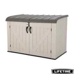 Coffre de rangement extérieur Lifetime en résine l.191,1 x H.132,2 x P.108 cm 2124L beige